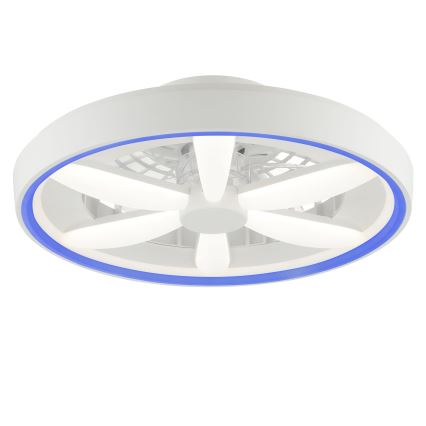 Brilliant - LED RGBW Stmívatelný stropní ventilátor se světlem GAIANO LED/48W/230V 2700-6500K bílá + dálkové ovládání