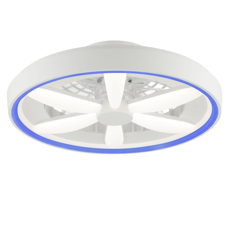 Brilliant - LED RGBW Stmívatelný stropní ventilátor se světlem GAIANO LED/48W/230V 2700-6500K bílá + dálkové ovládání