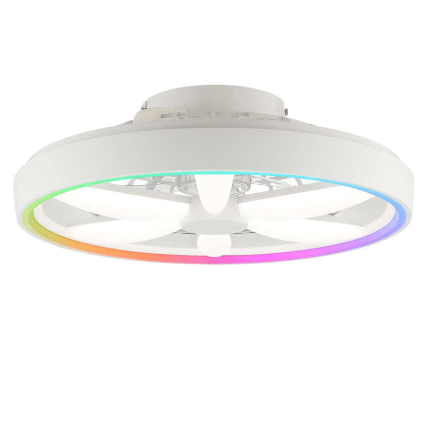 Brilliant - LED RGBW Stmívatelný stropní ventilátor se světlem GAIANO LED/48W/230V 2700-6500K bílá + dálkové ovládání