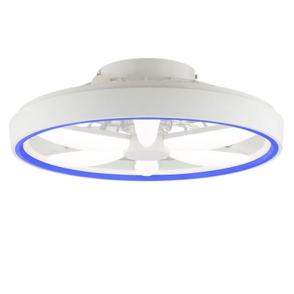 Brilliant - LED RGBW Stmívatelný stropní ventilátor se světlem GAIANO LED/48W/230V 2700-6500K bílá + dálkové ovládání