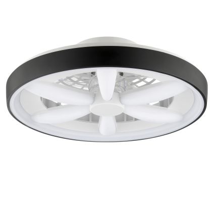 Brilliant - LED RGBW Stmívatelný stropní ventilátor se světlem GAIANO LED/48W/230V 2700-6500K černá + dálkové ovládání