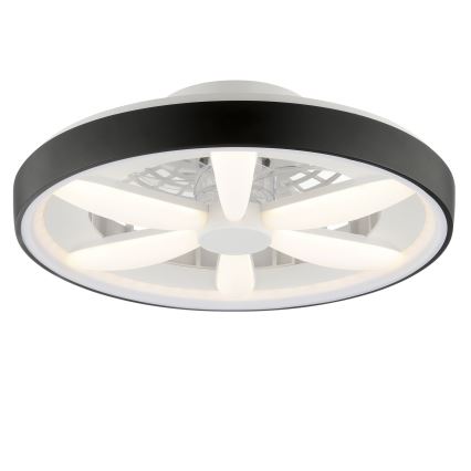 Brilliant - LED RGBW Stmívatelný stropní ventilátor se světlem GAIANO LED/48W/230V 2700-6500K černá + dálkové ovládání