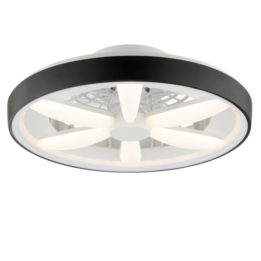 Brilliant - LED RGBW Stmívatelný stropní ventilátor se světlem GAIANO LED/48W/230V 2700-6500K černá + dálkové ovládání
