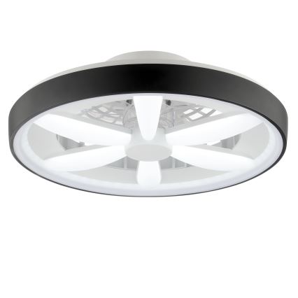 Brilliant - LED RGBW Stmívatelný stropní ventilátor se světlem GAIANO LED/48W/230V 2700-6500K černá + dálkové ovládání