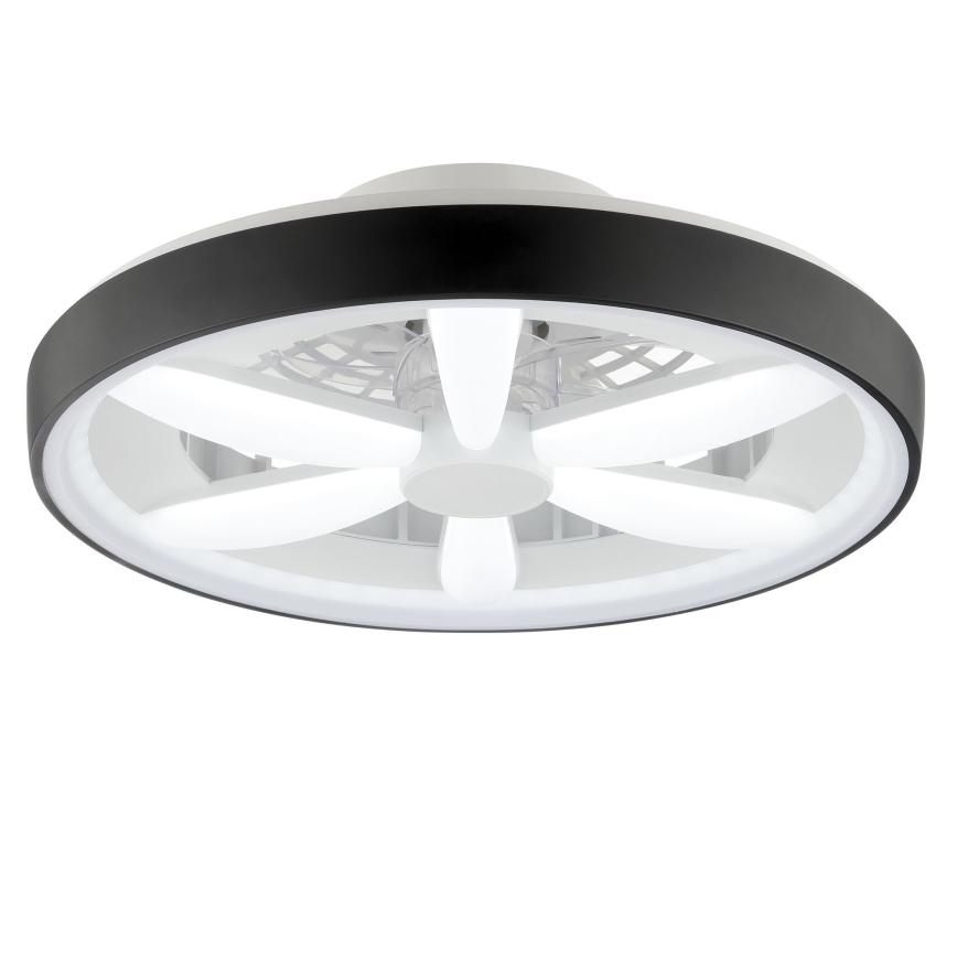 Brilliant - LED RGBW Stmívatelný stropní ventilátor se světlem GAIANO LED/48W/230V 2700-6500K černá + dálkové ovládání