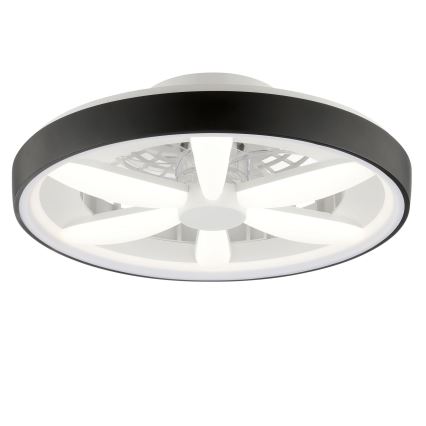 Brilliant - LED RGBW Stmívatelný stropní ventilátor se světlem GAIANO LED/48W/230V 2700-6500K černá + dálkové ovládání