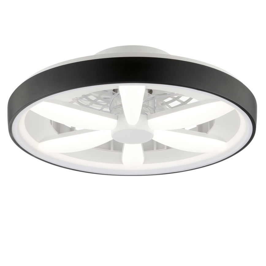 Brilliant - LED RGBW Stmívatelný stropní ventilátor se světlem GAIANO LED/48W/230V 2700-6500K černá + dálkové ovládání