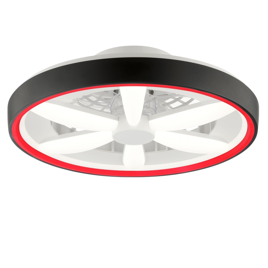 Brilliant - LED RGBW Stmívatelný stropní ventilátor se světlem GAIANO LED/48W/230V 2700-6500K černá + dálkové ovládání