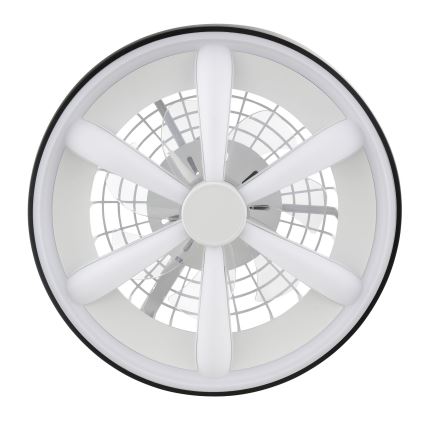Brilliant - LED RGBW Stmívatelný stropní ventilátor se světlem GAIANO LED/48W/230V 2700-6500K černá + dálkové ovládání