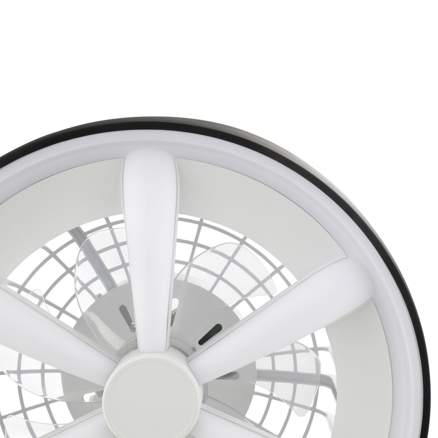 Brilliant - LED RGBW Stmívatelný stropní ventilátor se světlem GAIANO LED/48W/230V 2700-6500K černá + dálkové ovládání