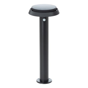 Brilliant - LED Solární lampa se senzorem ALVERO LED/4W/3,7V 2000 mAh 50 cm IP44 černá