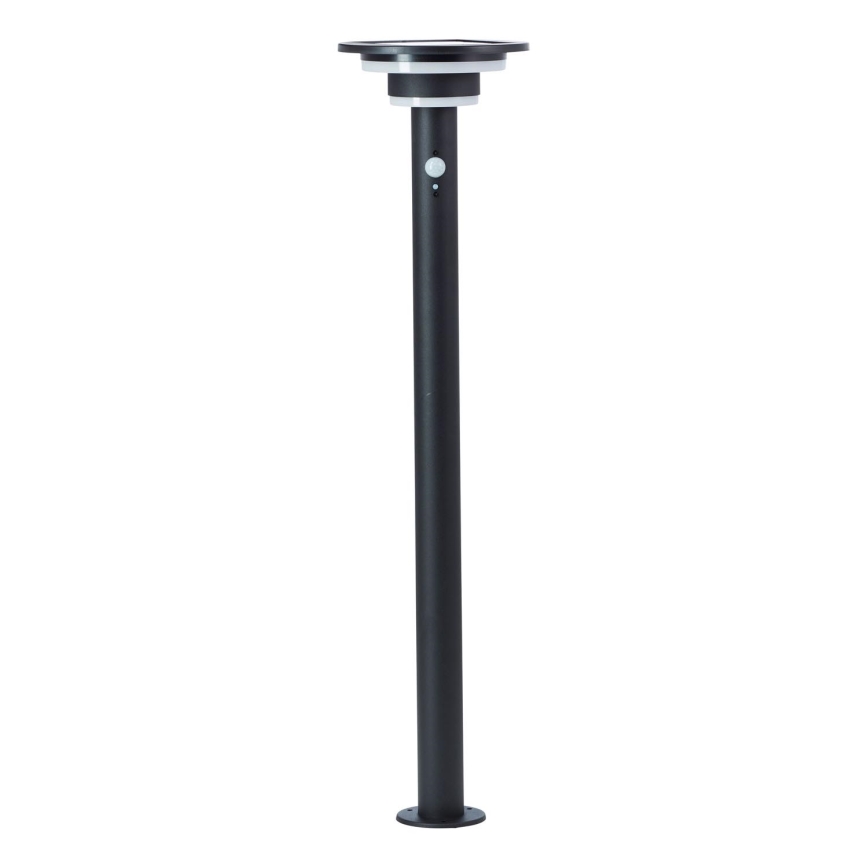 Brilliant - LED Solární lampa se senzorem GARVINA LED/3W/3,7V 2000 mAh 85 cm IP44 černá