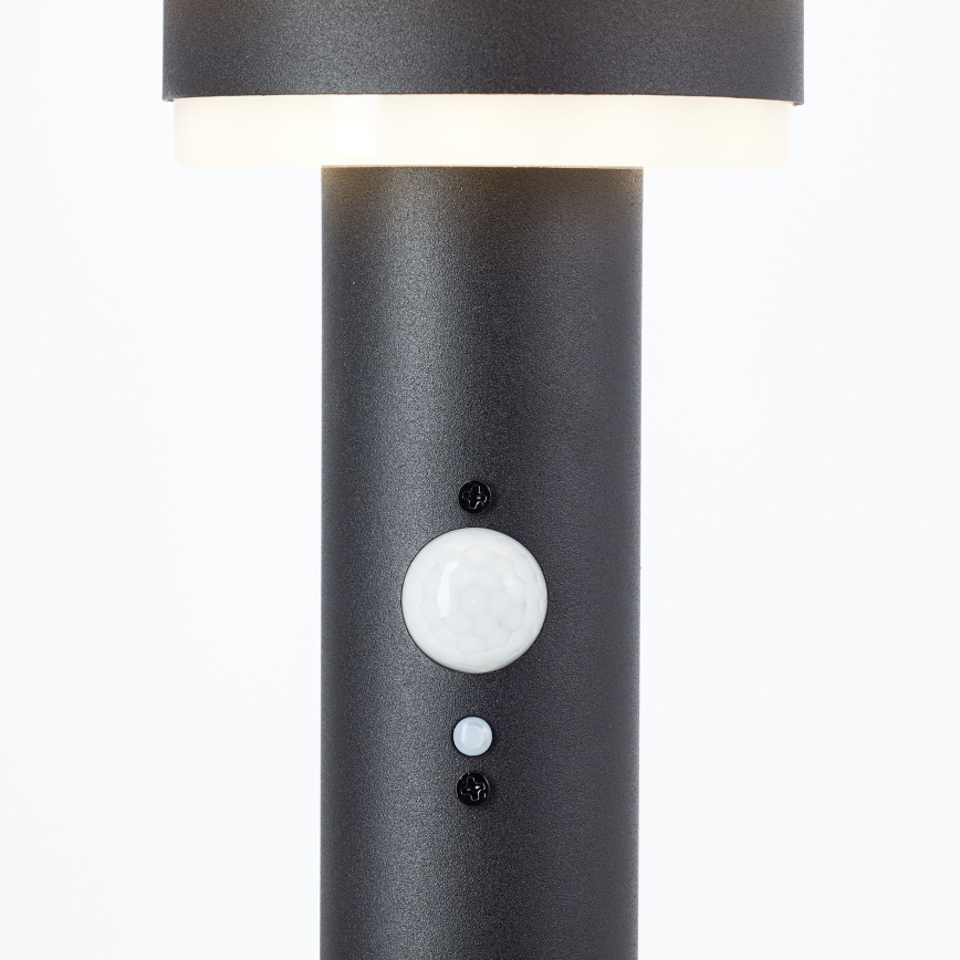 Brilliant - LED Solární lampa se senzorem GARVINA LED/3W/3,7V 85 cm IP44 černá