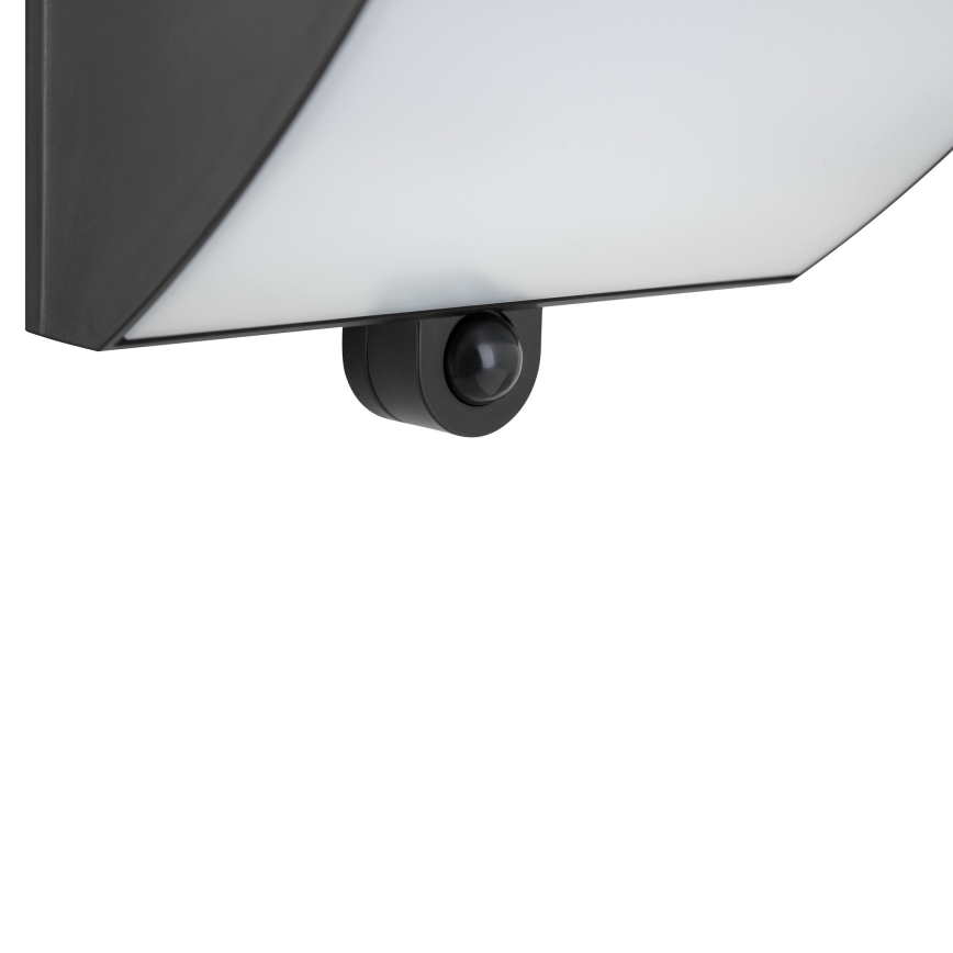 Brilliant - LED Solární nástěnné svítidlo se senzorem SIERRA LED/6W/3,7V 2700/4000/6500K 2000 mAh IP54 černá