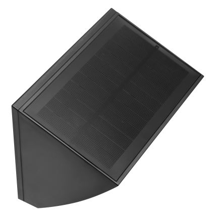 Brilliant - LED Solární nástěnné svítidlo se senzorem SIERRA LED/6W/3,7V 2700/4000/6500K 2000 mAh IP54 černá