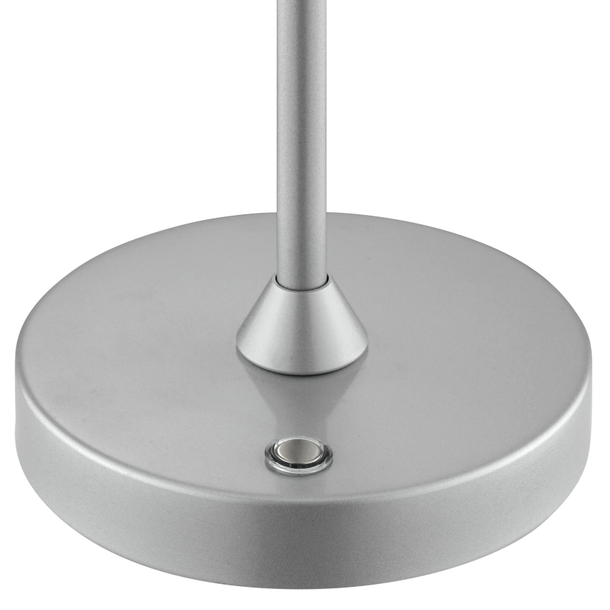 Brilliant - LED Stmívatelná nabíjecí dotyková venkovní stolní lampa ELORA LED/2,5W/5V 2700K 2600 mAh IP44 stříbrná