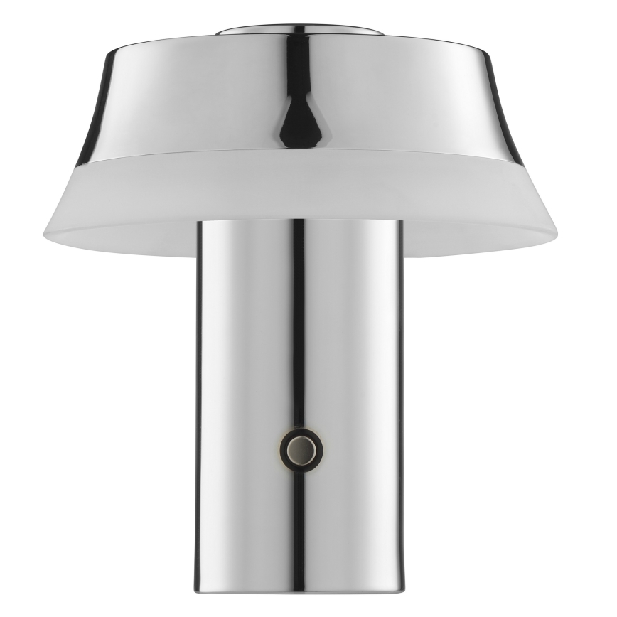 Brilliant - LED Stmívatelná nabíjecí dotyková stolní lampa KINICH LED/2,5W/5V 2700K 2600 mAh lesklý chrom