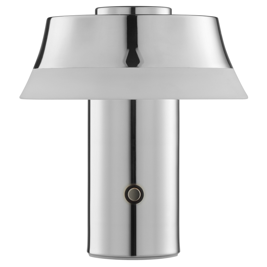 Brilliant - LED Stmívatelná nabíjecí dotyková stolní lampa KINICH LED/2,5W/5V 2700K 2600 mAh lesklý chrom