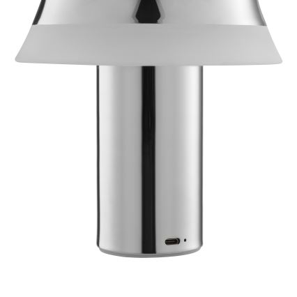 Brilliant - LED Stmívatelná nabíjecí dotyková stolní lampa KINICH LED/2,5W/5V 2700K 2600 mAh lesklý chrom
