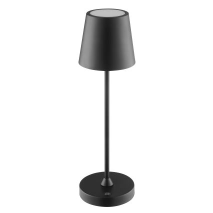 Brilliant - LED Stmívatelná nabíjecí dotyková venkovní stolní lampa ELORA LED/2,5W/5V 2700K 2600 mAh IP44 černá