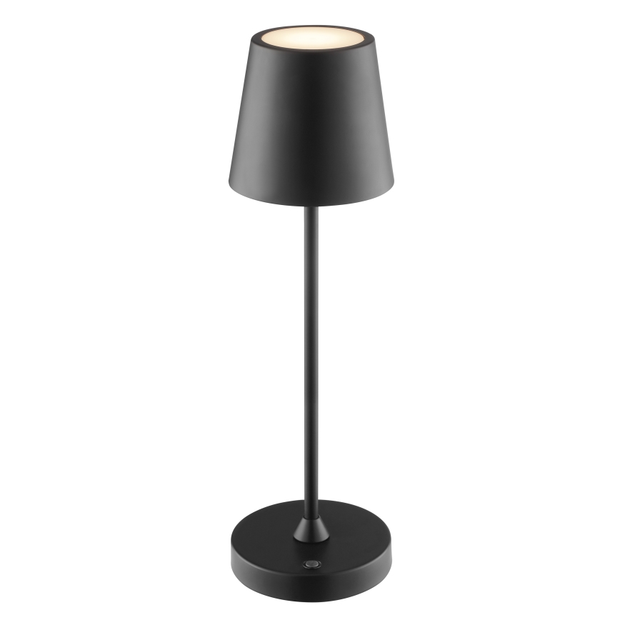 Brilliant - LED Stmívatelná nabíjecí dotyková venkovní stolní lampa ELORA LED/2,5W/5V 2700K 2600 mAh IP44 černá