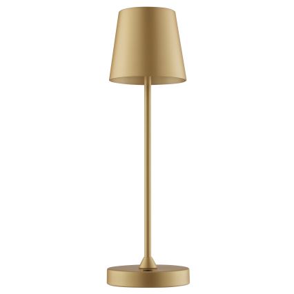 Brilliant - LED Stmívatelná nabíjecí dotyková venkovní stolní lampa ELORA LED/2,5W/5V 2700K 2600 mAh IP44 zlatá
