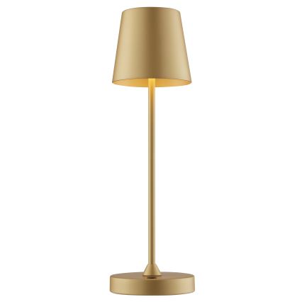Brilliant - LED Stmívatelná nabíjecí dotyková venkovní stolní lampa ELORA LED/2,5W/5V 2700K 2600 mAh IP44 zlatá