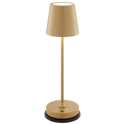 Brilliant - LED Stmívatelná nabíjecí dotyková venkovní stolní lampa ELORA LED/2,5W/5V 2700K 2600 mAh IP44 zlatá