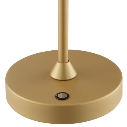 Brilliant - LED Stmívatelná nabíjecí dotyková venkovní stolní lampa ELORA LED/2,5W/5V 2700K 2600 mAh IP44 zlatá