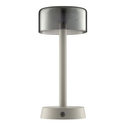 Brilliant - LED Stmívatelná nabíjecí dotyková venkovní stolní lampa RAZOR LED/2,5W/5V 2700K 2600 mAh IP44 šedá