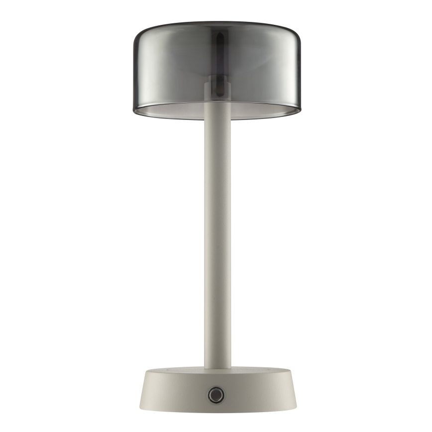 Brilliant - LED Stmívatelná nabíjecí dotyková venkovní stolní lampa RAZOR LED/2,5W/5V 2700K 2600 mAh IP44 šedá