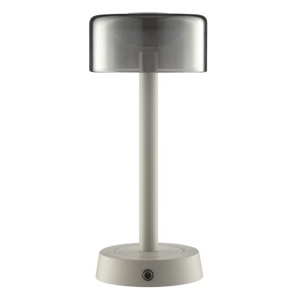 Brilliant - LED Stmívatelná nabíjecí dotyková venkovní stolní lampa RAZOR LED/2,5W/5V 2700K 2600 mAh IP44 šedá