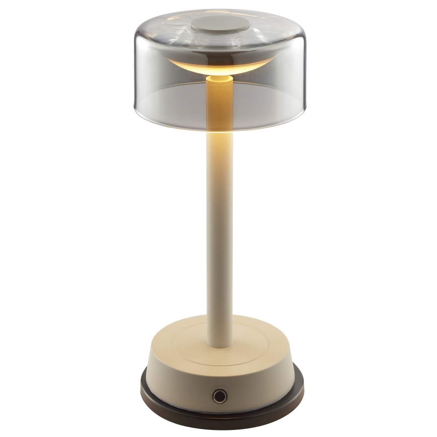 Brilliant - LED Stmívatelná nabíjecí dotyková venkovní stolní lampa RAZOR LED/2,5W/5V 2700K 2600 mAh IP44 šedá