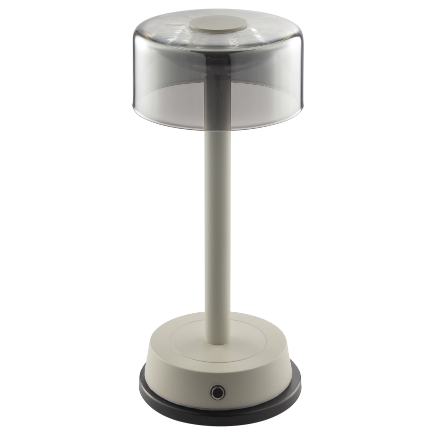 Brilliant - LED Stmívatelná nabíjecí dotyková venkovní stolní lampa RAZOR LED/2,5W/5V 2700K 2600 mAh IP44 šedá