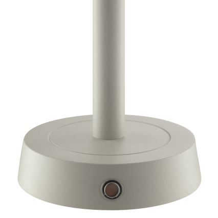 Brilliant - LED Stmívatelná nabíjecí dotyková venkovní stolní lampa RAZOR LED/2,5W/5V 2700K 2600 mAh IP44 šedá