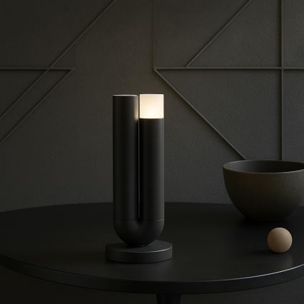 Brilliant - LED Stmívatelná nabíjecí dotyková venkovní stolní lampa SAYU LED/2,5W/5V 2700K 2600 mAh IP44 černá