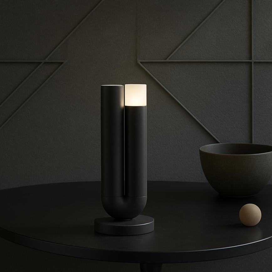 Brilliant - LED Stmívatelná nabíjecí dotyková venkovní stolní lampa SAYU LED/2,5W/5V 2700K 2600 mAh IP44 černá