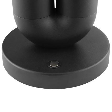 Brilliant - LED Stmívatelná nabíjecí dotyková venkovní stolní lampa SAYU LED/2,5W/5V 2700K 2600 mAh IP44 černá