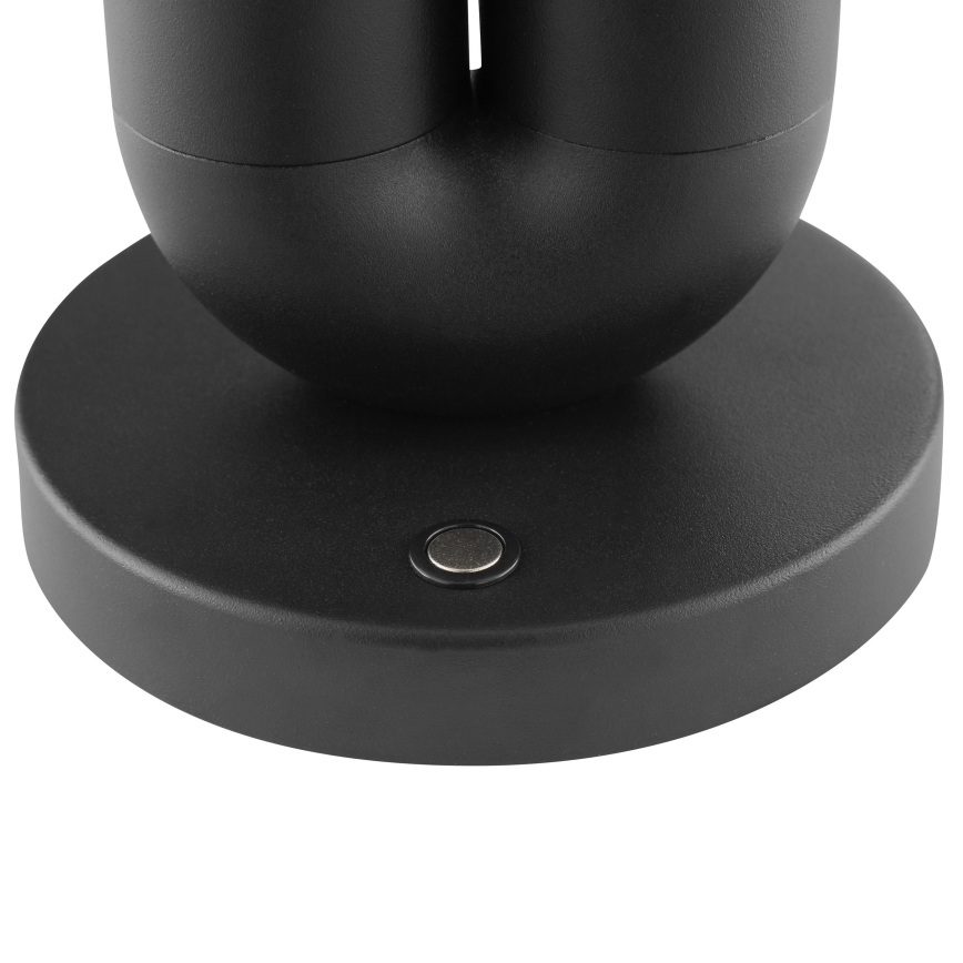 Brilliant - LED Stmívatelná nabíjecí dotyková venkovní stolní lampa SAYU LED/2,5W/5V 2700K 2600 mAh IP44 černá