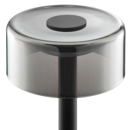 Brilliant - LED Stmívatelná nabíjecí dotyková venkovní stolní lampa RAZOR LED/2,5W/5V 2700K 2600 mAh IP44 černá