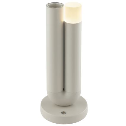 Brilliant - LED Stmívatelná nabíjecí dotyková venkovní stolní lampa SAYU LED/2,5W/5V 2700K 2600 mAh IP44 šedá