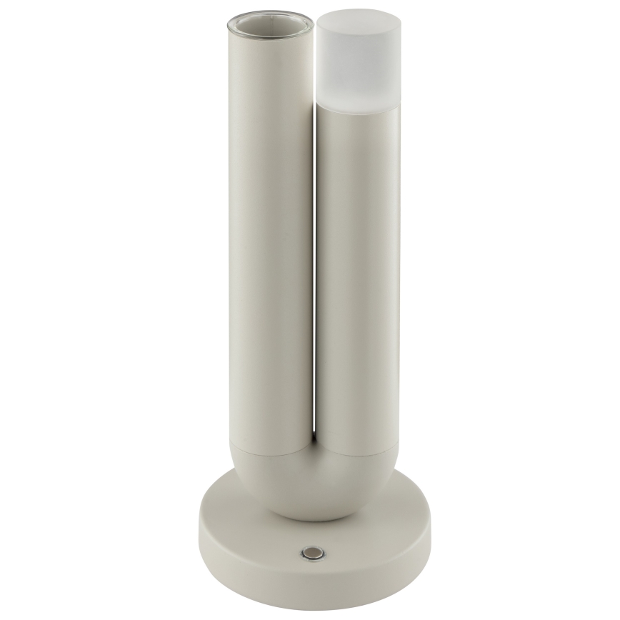 Brilliant - LED Stmívatelná nabíjecí dotyková venkovní stolní lampa SAYU LED/2,5W/5V 2700K 2600 mAh IP44 šedá