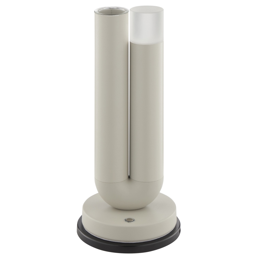 Brilliant - LED Stmívatelná nabíjecí dotyková venkovní stolní lampa SAYU LED/2,5W/5V 2700K 2600 mAh IP44 šedá