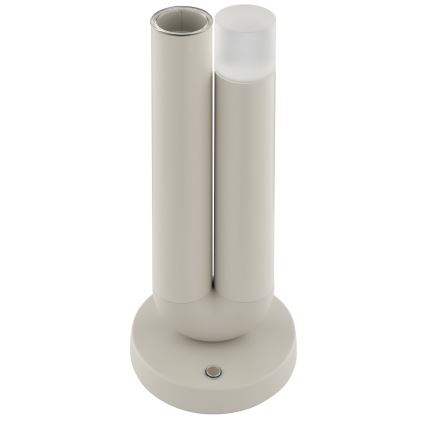 Brilliant - LED Stmívatelná nabíjecí dotyková venkovní stolní lampa SAYU LED/2,5W/5V 2700K 2600 mAh IP44 šedá