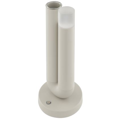 Brilliant - LED Stmívatelná nabíjecí dotyková venkovní stolní lampa SAYU LED/2,5W/5V 2700K 2600 mAh IP44 šedá