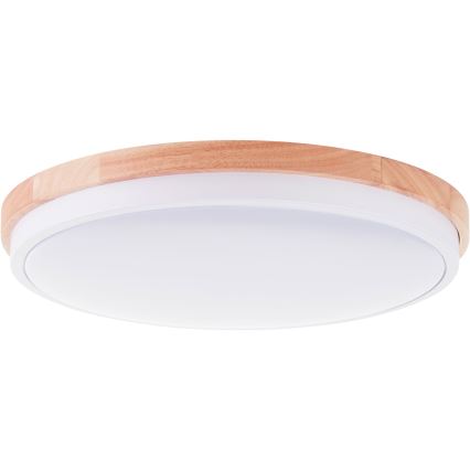 Brilliant - LED Stmívatelné stropní svítidlo BAARLO LED/24W/230V pr. 35 cm bílá/gumovník - FSC certifikováno