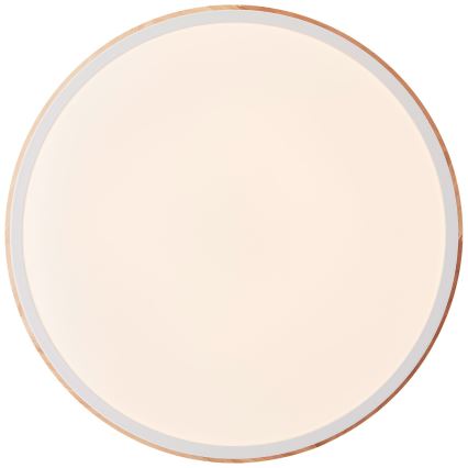 Brilliant - LED Stmívatelné stropní svítidlo BAARLO LED/24W/230V pr. 35 cm bílá/gumovník - FSC certifikováno