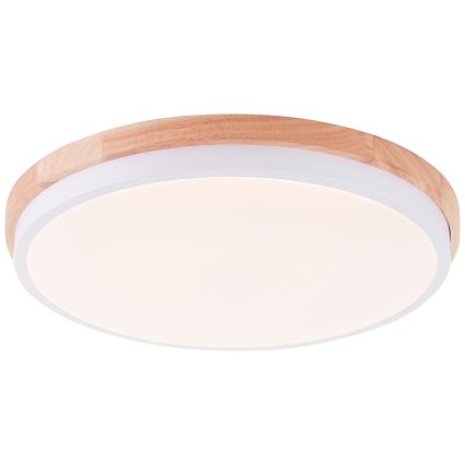 Brilliant - LED Stmívatelné stropní svítidlo BAARLO LED/24W/230V pr. 35 cm bílá/gumovník - FSC certifikováno