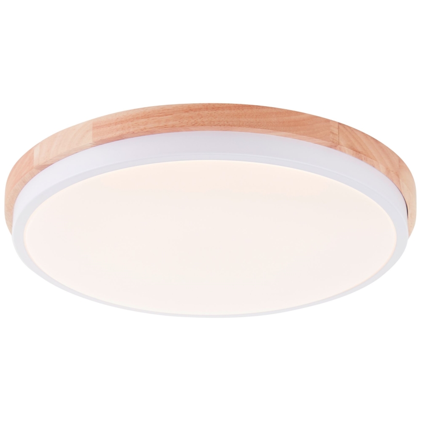Brilliant - LED Stmívatelné stropní svítidlo BAARLO LED/24W/230V pr. 35 cm bílá/gumovník - FSC certifikováno