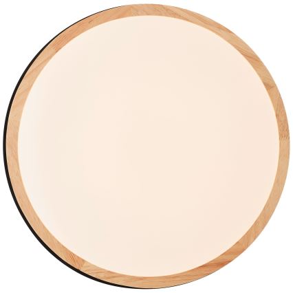 Brilliant - LED Stmívatelné stropní svítidlo BAARLO LED/24W/230V pr. 35 cm černá/gumovník - FSC certifikováno